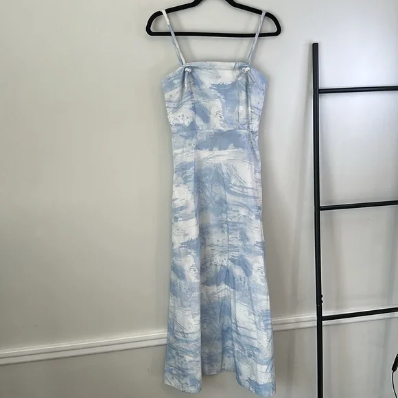 FOEMINA Alice Dress Cirrus Print Icy Blue - Picture 5 of 12